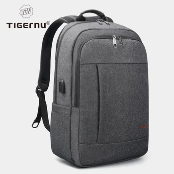 Tigernu Anti theft USB bagpack от 15,6 до 17 дюймов рюкзак для ноутбука для Мужчин, школьная Сумка для Мальчиков, Женская Мужская дорожная сумка Mochila, Деловая сумка 5