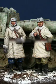 [tuskmodel] набор фигурок из смолы в масштабе 1 35, советский танкист Второй мировой войны, 2 фигурки a35092 7