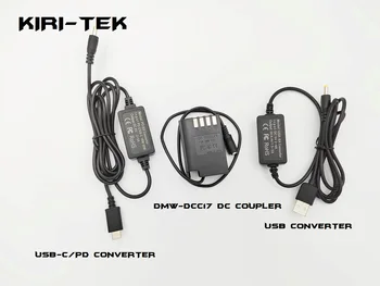 USB Конвертер + USB-C PD Конвертер + DMW-BLK22 DMW-DCC17 Фиктивный Аккумулятор для Panasonic Lumix S5 GH6 DC-S5 DC-S5K 5