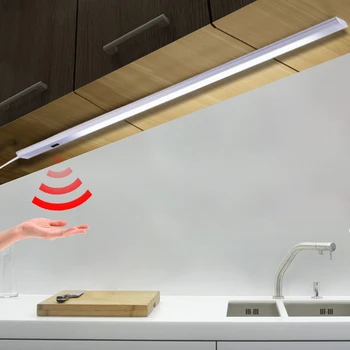 USB-лампа для кухни с датчиком движения, включающая выключение взмахом руки, светодиодная панель 30 см 40 см 50 см 8