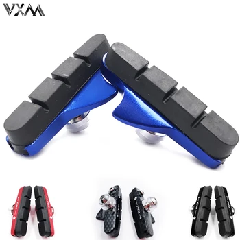 VXM для шоссейного велоспорта, складной тормозной блок велосипеда, держатель v-образных тормозных колодок, Резиновый блок, Противоскользящие клеевые блоки, велосипедные тормоза, обувь для копыт 6
