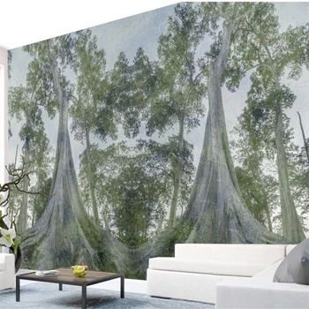 wellyu Nordic personality forest лесные деревья большой фон обои на заказ большая фреска экологические обои 10