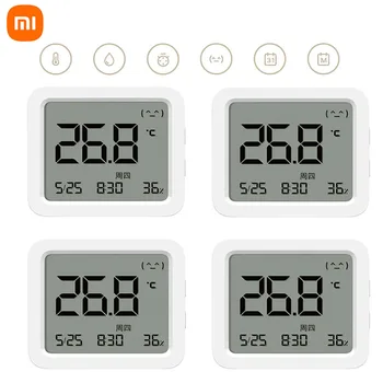 XIAOMI Mijia Smart Bluetooth Термометр 3 Большой ЖК-Беспроводной Электрический Цифровой Гигрометр Температуры и Влажности 3 Для приложения Mijia