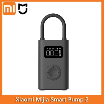 Xiaomi Mijia Smart Pump 2 Портативный Электрический Воздушный Насос Компрессор Надувной С Цифровым Дисплеем Для Велосипеда Автомобиля MJCQB06QW