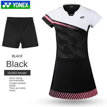Yonex теннис спортивный Трикотаж спортивная одежда спортивная одежда одежда для бадминтона 2023 платье женские юбки женские 210352 18