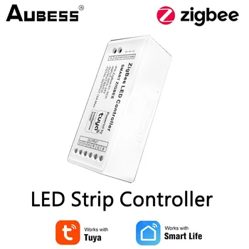 Zigbee Smart LED Light Control RGBW RGB CCT Диммер Белого Цвета Tuya Strip Controller Поддерживает Голосовое Управление приложением Smart Life APP 5