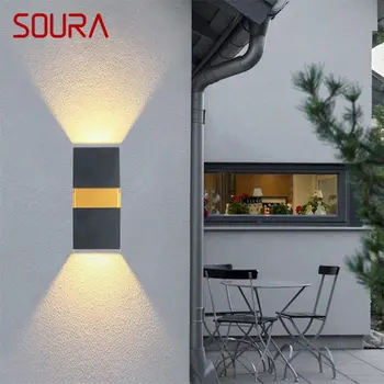 · Наружный настенный светильник SOURA, Современная светодиодная лампа, Водонепроницаемые бра, домашний декор для лестницы на крыльцо 5