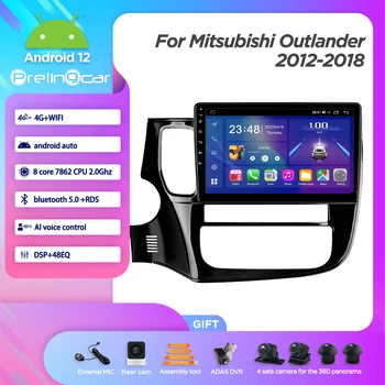 Автомагнитола Android 12 Плееров Стереоприемник для Mitsubishi Outlander 2012-18 годов выпуска Видео Мультимедиа Навигация GPS Без 2 Din Dvd 2