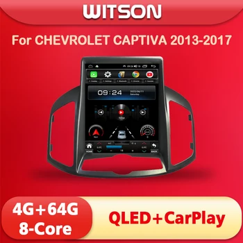 Автомагнитола WITSON Tesla с вертикальным экраном Android 12 для CHEVROLET CAPTIVA 2013 2017 автомобильный аудиоплеер автомобильная навигация GPS авторадио 16