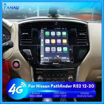Автомобильный GPS-навигатор для Nissan Pathfinder R52 SL SV 2012-2020 Автомобильный радиоприемник мультимедийный плеер 2din Android автомагнитола Tesla 6G 128GB 1