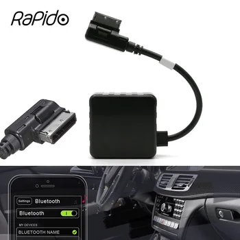 Автомобильный беспроводной модуль Bluetooth, кабельный адаптер Aux, разъем MMI, медиаинтерфейс для Mercedes-Benz C E S GL, радио, стереовход, аудиовход 9