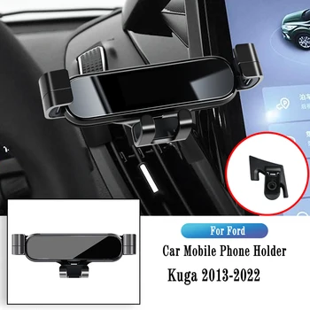 Автомобильный держатель телефона для Ford Kuga 2013-2022, кронштейн для гравитационной навигации, Подставка для GPS, Зажим для выпуска воздуха, Поворотная подставка, Автоаксессуары 3