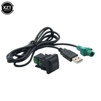 Автомобильный радиоприемник 12V USB-переключатель панели USB-кабель-адаптер аудиоустройства для Volkswagen Touran Passat для Skoda Octavia Alpine Pioneer 2
