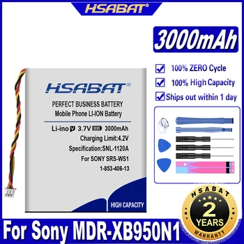 Аккумулятор HSABAT 1-853-406-13 3000 мАч для Аккумуляторов Sony MDR-XB950N1 SRS-WS1 WH-CH700N 9