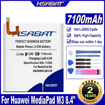 Аккумулятор HSABAT HB2899C0ECW емкостью 7100 мАч для Huawei MediaPad M3 8,4 