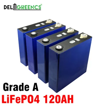 Аккумулятор LiFePO4 120AH LFP класса A 24V литий-призматический фосфатный LiPo аккумулятор 48V для хранения солнечной энергии на колесах Fresh cell 14