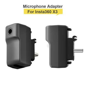 Аудиоадаптер Mic X3 Адаптер микрофона для аксессуаров для экшн-камеры Insta360 One X3 3