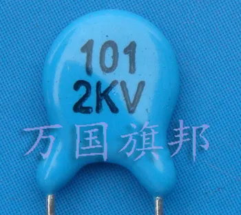 Бесплатная доставка. Высоковольтные керамические конденсаторы ceramics capacitors 101 2000 В 0,0001 МКФ 40 всего за 2 юаня
