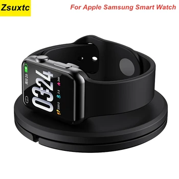 Беспроводное Зарядное Устройство Смарт-часы для Samsung Active 1 2 3 для iWatch серии 6 5 4 3 2 1 Для fossil gen 4 5 SE Для Misfit Vapor 2 17