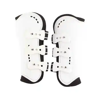 Ботинки для верховой езды с передним сухожилием, регулируемые дышащие Открытые передние защитные ботинки для верховой езды с сухожилием для прыжков, белые N 2