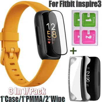 Браслет Рамка Безель Чехол для часов Fitbit inspire3 Защитные Пленки Чехол Repalcement Ремешок для часов Fitbit inspire3 Shell