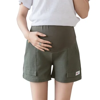Брюки для беременных, шорты для беременных, летние повседневные спортивные Штаны, свободная удобная домашняя одежда, регулируемая 8
