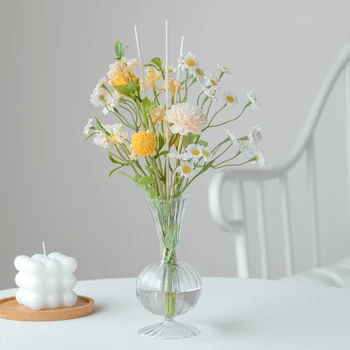 Ваза для цветов для свадебного декора Центральная Стеклянная ваза для роз Настольные украшения Цветочная ваза для цветов Nordic 10