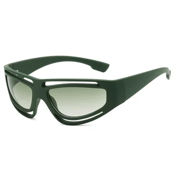 Винтажные солнцезащитные очки Y2K Cat Eye Hollow, женская мода, спорт на открытом воздухе, зеркальные очки для вождения, оттенки UV400, мужские солнцезащитные очки. 17