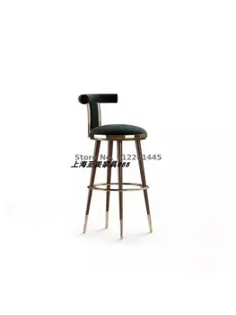 Вращающийся барный стул легкий роскошный современный барный стул из массива дерева бытовой простой островной стул Nordic стойка регистрации кресло для приема гостей бар