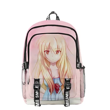 ВУНИ, любимая девочка студентов Сакурасо, Школьная сумка для мальчиков и девочек, рюкзак для студентов аниме харадзюку, повседневный рюкзак унисекс на молнии 5