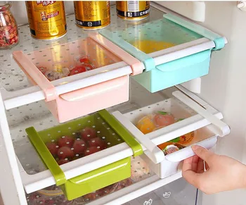 Выдвижной ящик для хранения консервации в холодильнике кухонные классификационные ящики Стеллажи для хранения Многофункциональные 1