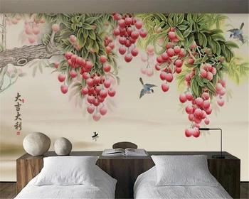высококачественные обои beibehang, новая китайская картина маслом, фруктовый фон, обои для украшения дома, обои для гостиной 5