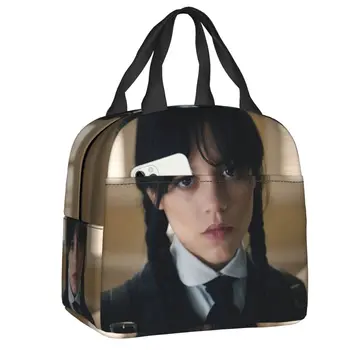 Готическая девушка Среда Аддамс, утепленная сумка для ланча для женщин, сериал 