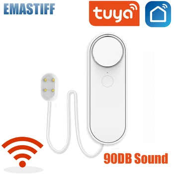 Датчик утечки воды Уровень утечки Wi-Fi Детектор звуковой сигнализации безопасность Защита от перелива Приложение Tuya Smart Life домашний пульт дистанционного управления 3