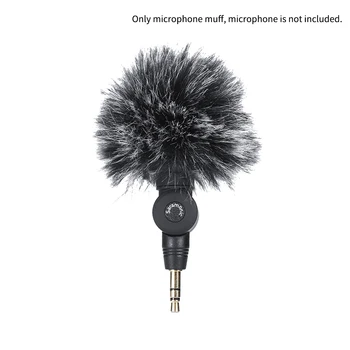 Декоративная Ветрозащитная Муфта для микрофона с шумоподавлением, Защитные Аксессуары, Съемный искусственный плюш для Saramonic SR-XM1 1