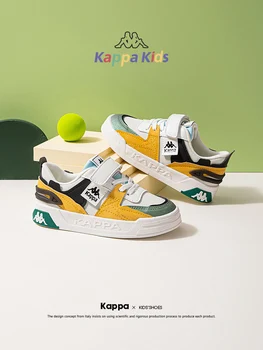 Детская обувь для крикета Kappa, весенняя новинка для мальчиков среднего и большого возраста, дышащая маленькая белая обувь для девочек, обувь с низким берцем