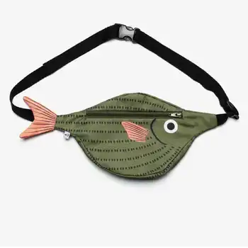 Детские сумки 2023, Новый летний кошелек для мальчиков и девочек с милым рыбным принтом 12