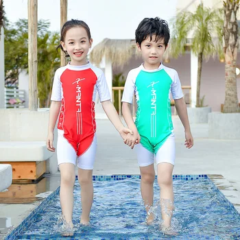 Детский цельный купальник с мультяшным единорогом, детский солнцезащитный крем для плавания, купальный костюм, летняя пляжная одежда для серфинга для маленьких девочек