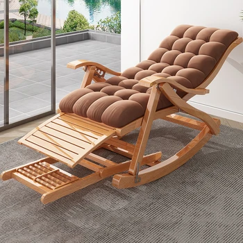 Дизайнерский стул для взрослых из дерева, Глубокое кресло для отдыха, Подушечки для медитации, Винтажный Секционный стул, Пушистые Качели, Мебель для дома Cadeira 17