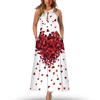 Длинные платья для женщин, повседневное сексуальное длинное платье с круглым вырезом и металлическим принтом на пуговицах, высококачественное Свободное платье Макси Vestidos 8