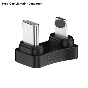 Для Apple адаптер-преобразователь Type-C в Lightnin U-образный разъем USB C для зарядки мощностью 100 Вт и передачи данных со скоростью 10 Гбит / с для Iphone 4