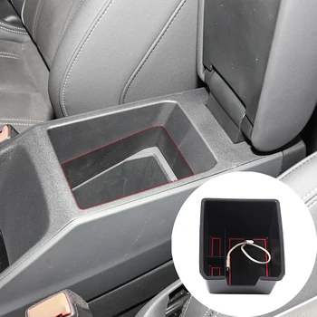 Для Audi Q4 e-tron/Q5 ABS черный автомобильный центральный блок управления подлокотник ящик для хранения лоток аксессуары для интерьера автомобиля 2