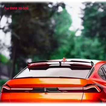 Для BMW G06 X6 2019-2022 гг. Спойлер заднего багажника из настоящего углеродного волокна, крыло на крыше, верхние крылья, крышка в стиле LD