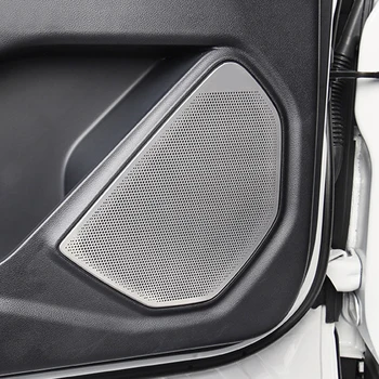 Для Ford Explorer 2020-2023, дверца автомобиля, крышка аудиоколонки, накладка для громкоговорителя, рамка, наклейка, Аксессуары для интерьера из нержавеющей стали 1
