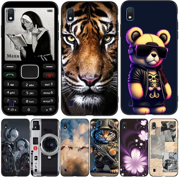 Для Samsung A10 Чехол для телефона Samsung Galaxy A10 GalaxyA10 A 10 SM-A105F A105 A105F черный чехол из тпу медведь тигр лев милый 10