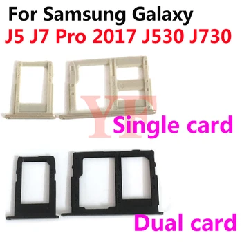 Для Samsung Galaxy J5 J7 Pro 2017 J530F J530 J730F J730 Один Слот для Двух Sim-карт, Держатель Лотка, Гнездо для чтения Sim-карт 4