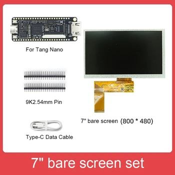 Для Sipeed Tang Nano 9K Gaoyun FPGA Development Board + 7-дюймовый Экран + 2,54 мм Контактный разъем GW1NR-9 RISC-V RV Kit 6
