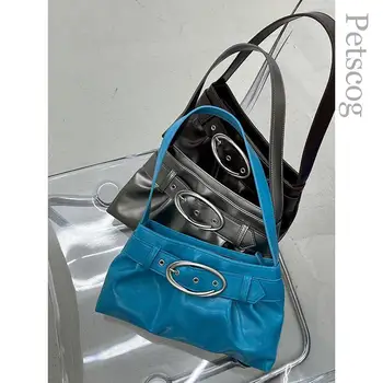 Женская сумка в стиле ретро, женская плиссированная толстая цепочка, однотонная сумка через плечо, повседневная женская сумочка, кошелек Bolsa Feminina 4