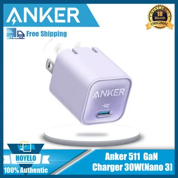 Зарядное устройство Anker USB C GaN 30 Вт 511 Зарядное устройство (Nano 3) PIQ 3.0 Складное быстрое зарядное устройство PPS