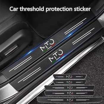 Защитная полоса для боковой защиты от царапин на пороге автомобиля 60X7 см, автомобильная наклейка из углеродного волокна для автоаксессуаров Alfa Romeo MIto 5